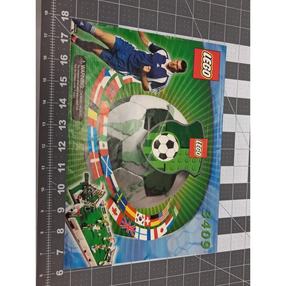 Lego 3409 Championship Challenge Soccer Complete Box Manual All Pieces Parts